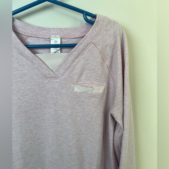 IVIVVA Lululemon Girls Pleated Ruffle Back Pullover Sweatshirt 12 Dusty Rose - Picture 9 of 9